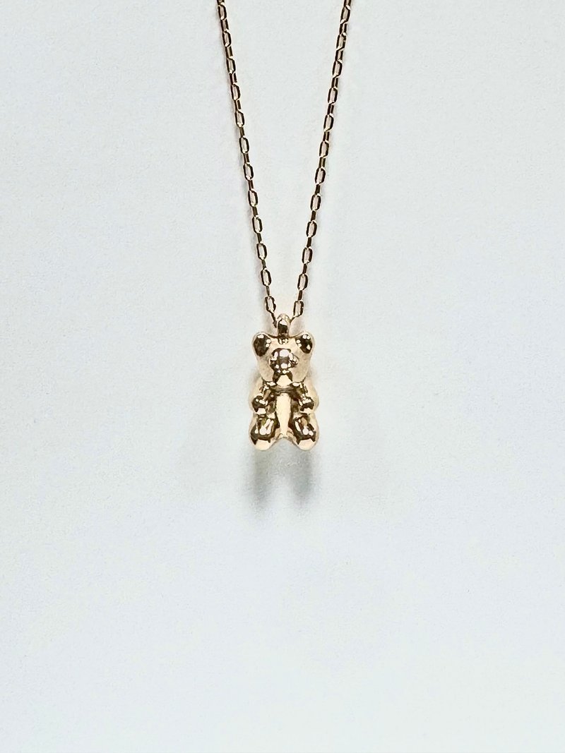 Sweet Bear - 10k金小熊项链 项链 轻珠宝 定制化 手作 - 项链 - 贵金属 金色