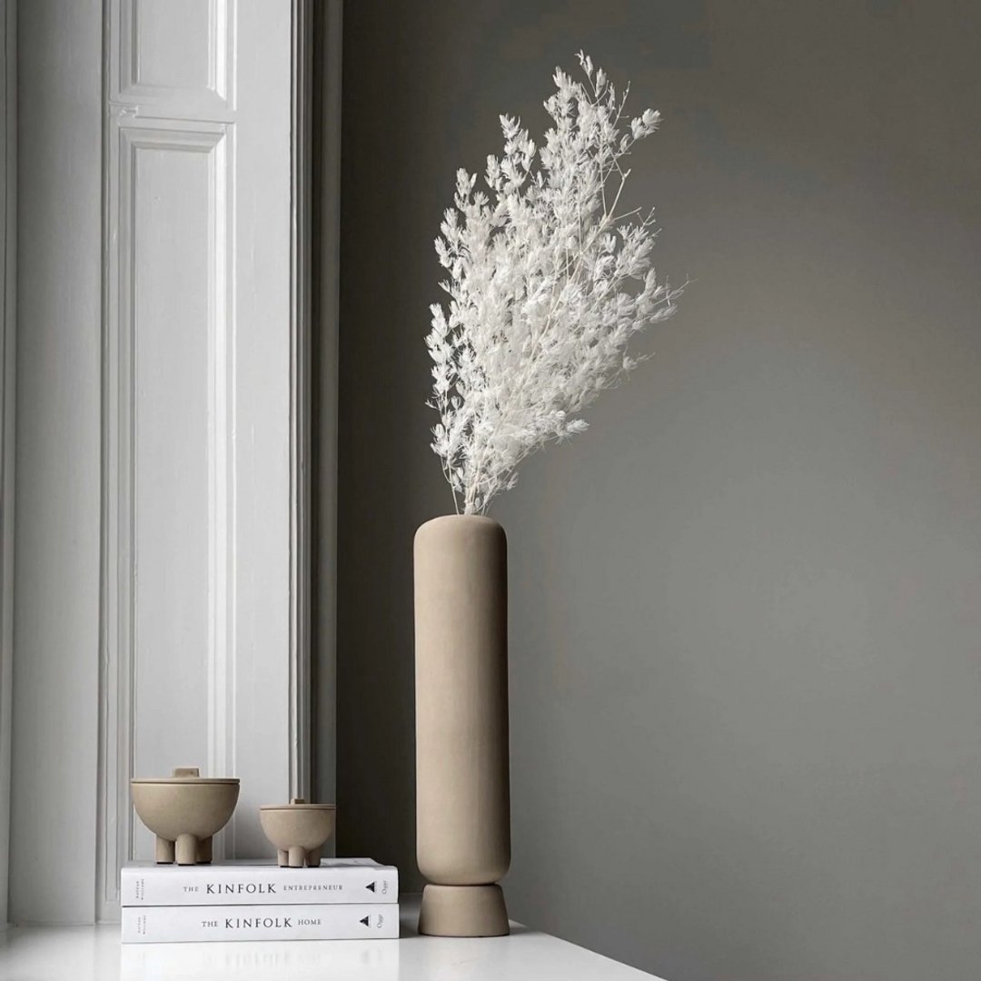 Kabin Vase Tall - 陶 花器 - 花瓶/陶器 - 陶 卡其色