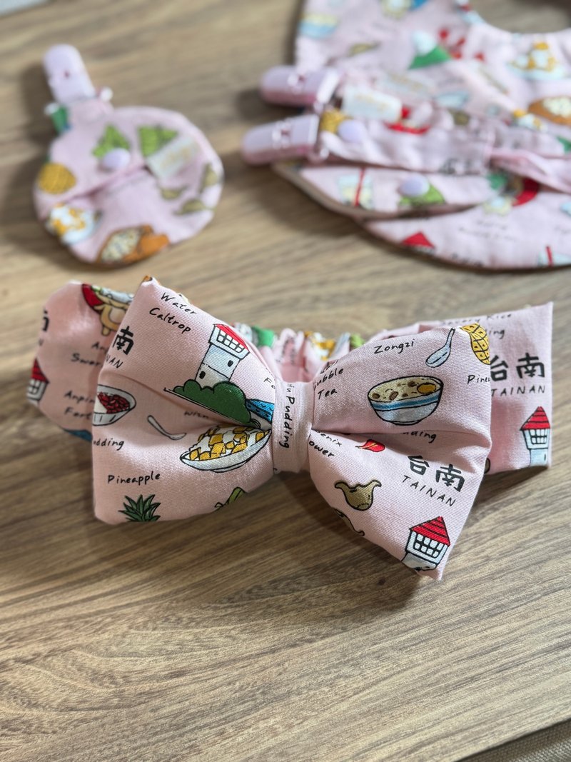 台南特色布 宝宝发带 - 婴儿帽/发带 - 棉．麻 粉红色
