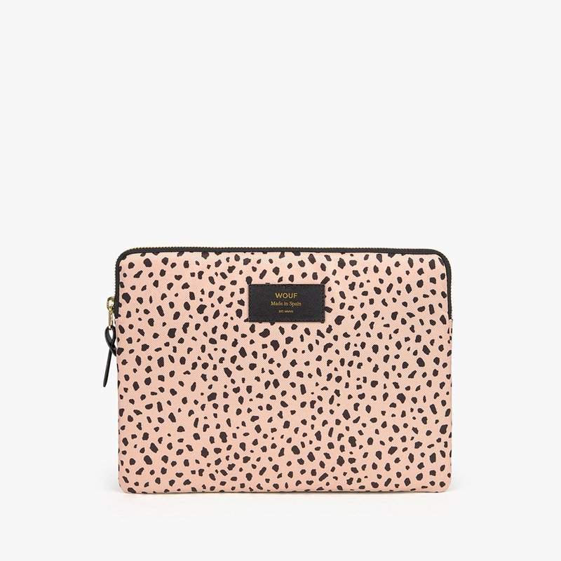 西班牙Wouf 豹纹小姐姐iPad 9.7-11寸平板轻薄保护袋 - 电脑包 - 其他人造纤维 粉红色