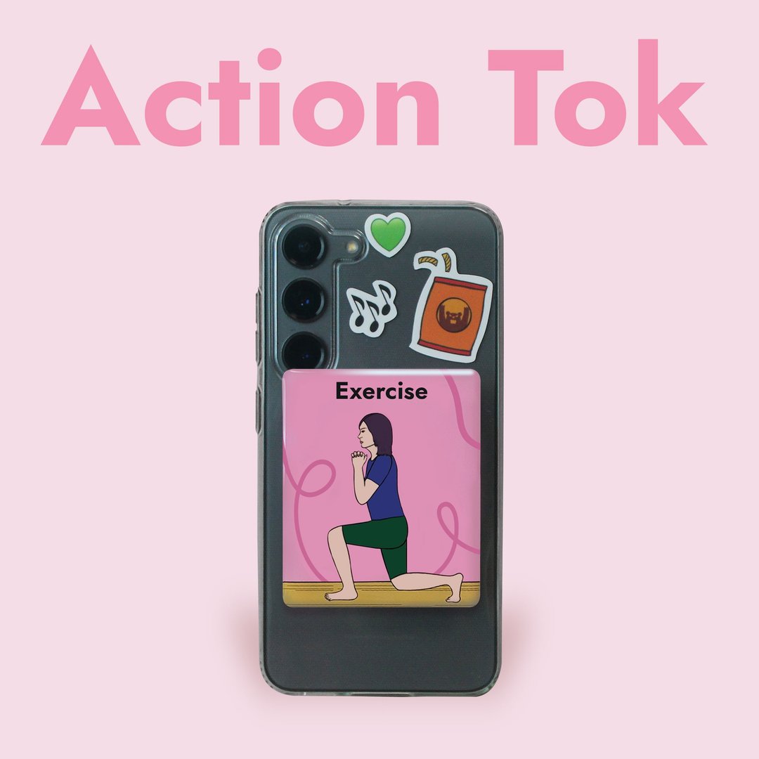 エポキシマホグritpu - Action Tok - 练习 - 手机座/防尘塞 - 压克力 粉红色