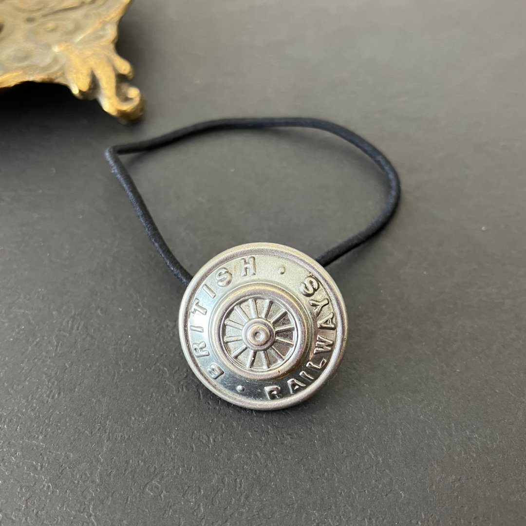 England Vintage BRITISH RAILWAYS Wheel hair rubber - 发饰 - 其他金属 银色