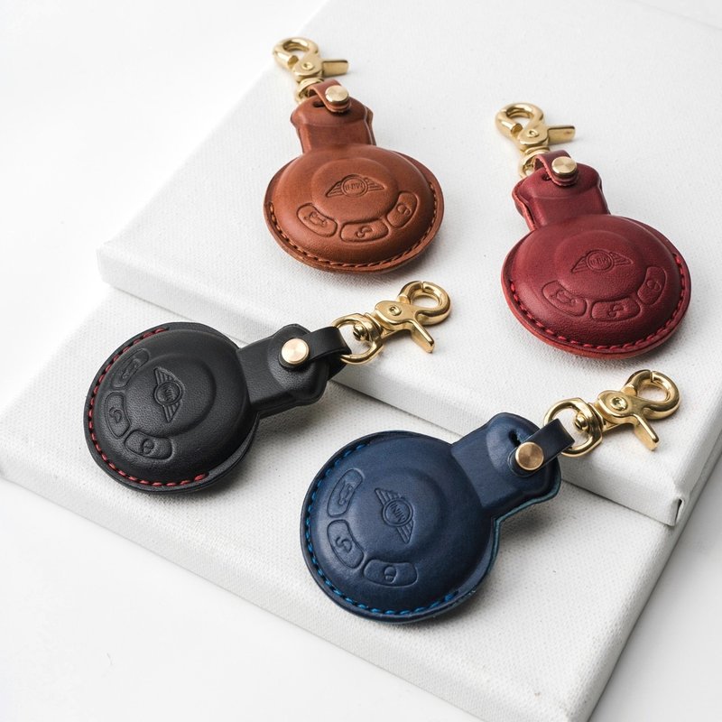 Mini 宝马 Mini cooper Clubman Countryman JCW 智能钥匙皮套 - 钥匙链/钥匙包 - 真皮 