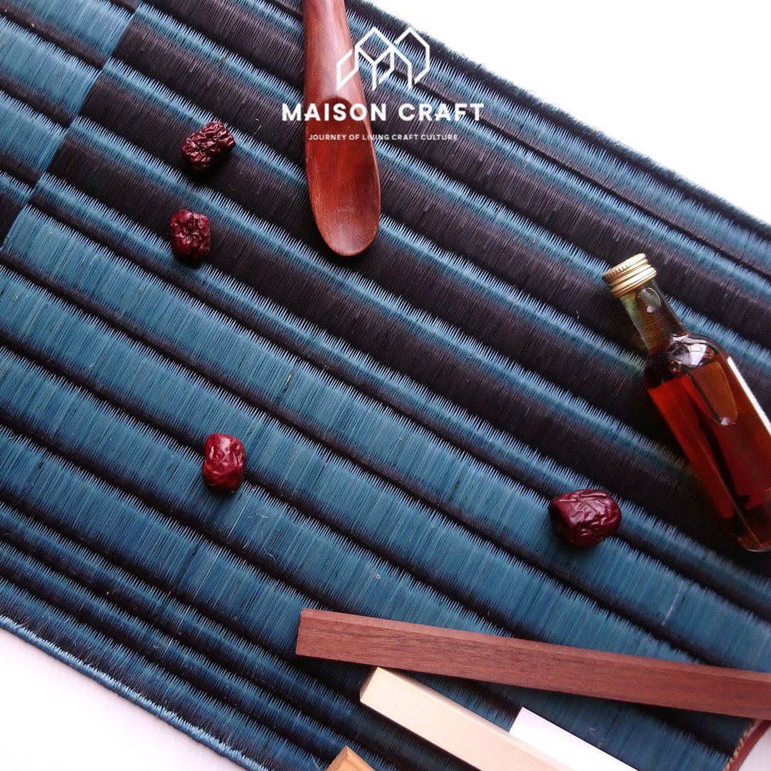 Set 2, Indigo Housewarming, Home Gifts, placemat, table mat, jute platemat - 餐垫/桌巾 - 环保材料 蓝色