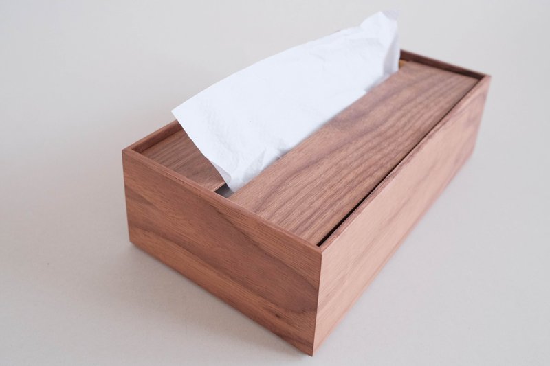 纸巾架　胡桃木・橡木 - 纸巾盒 - 木头 咖啡色