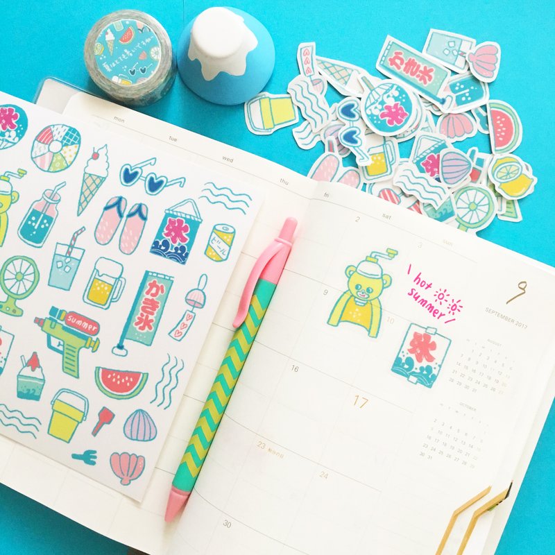 夏日summer/透明贴纸 - 贴纸 - 纸 透明