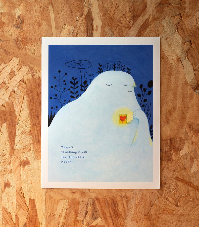 在你心里有这世界需要的东西 | Art Print / 复制画 - 海报/装饰画/版画 - 纸 蓝色