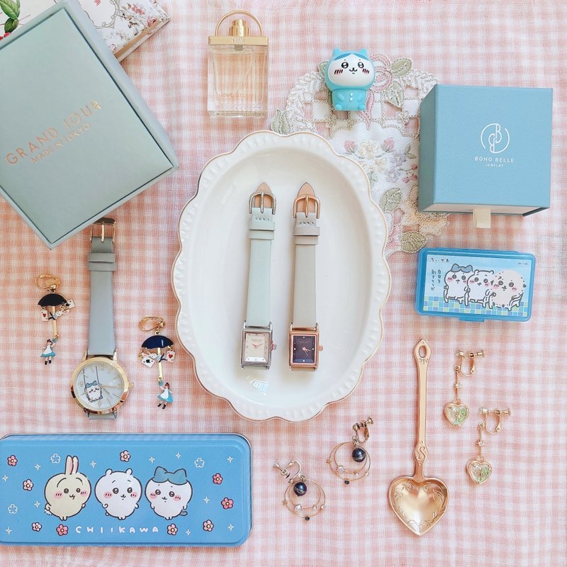 圣诞礼物 复古 日与夜Grand Jour 梵高星空Starry Night东京制 - 女表 - 真皮 灰色