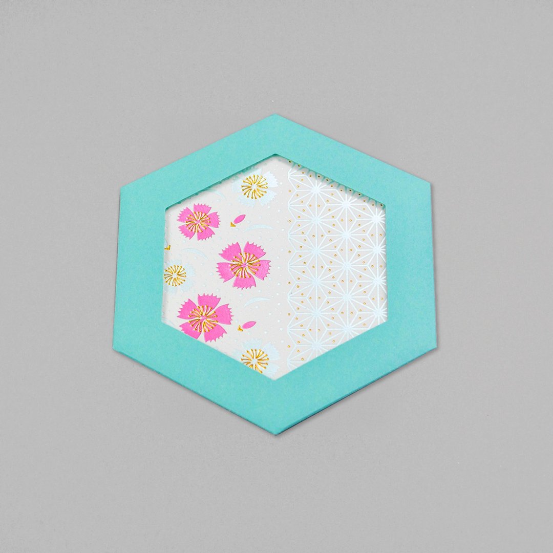 ROKKAKU CARD 大和抚子 石竹花 - 卡片/明信片 - 纸 多色