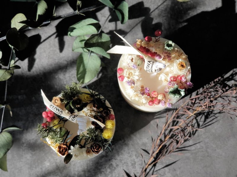 花草森林香氛蜡烛110g-160g| 15种香调选择 | 圣诞/婚礼/交换礼物 - 香薰/精油/线香 - 蜡 