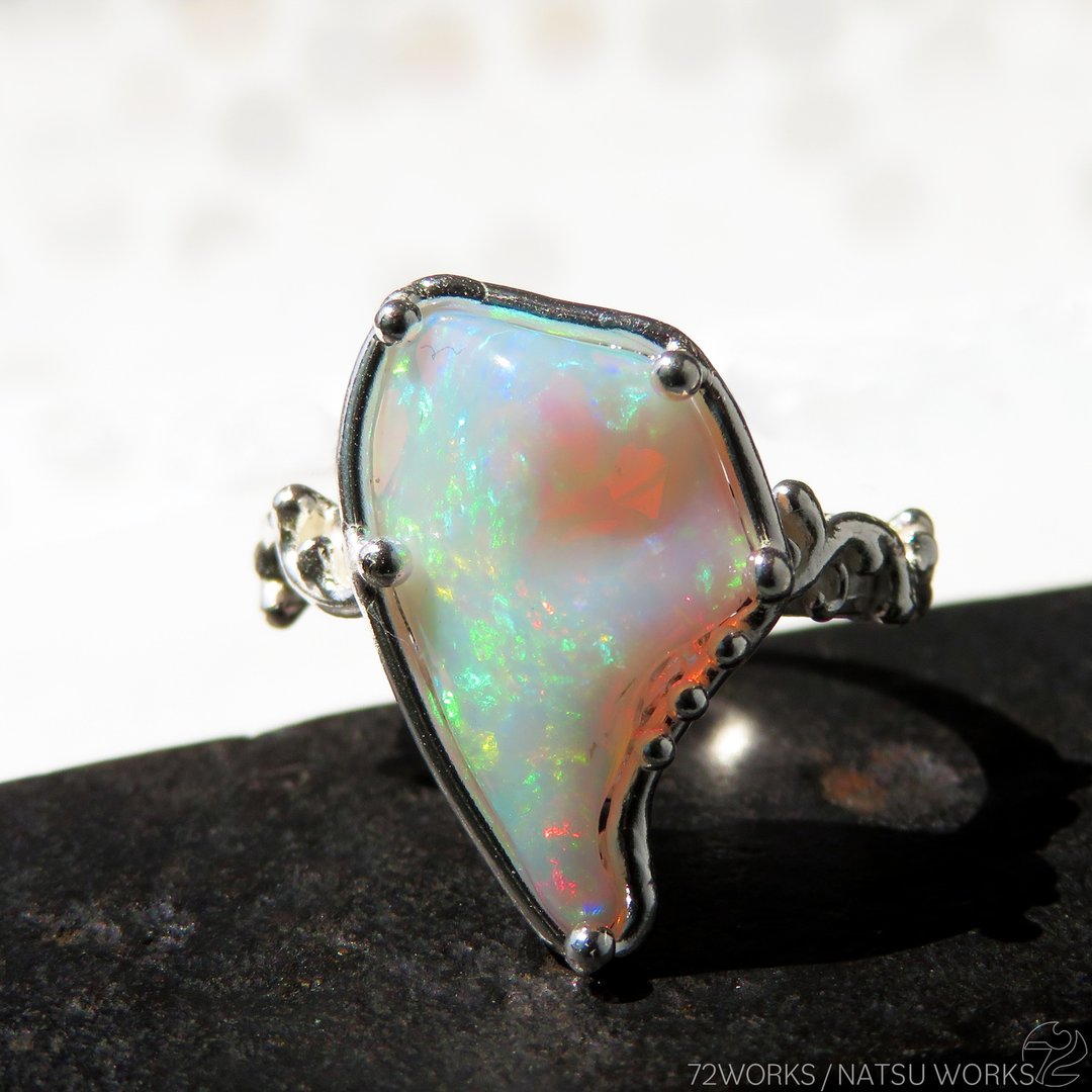 rough Ethiopian Opal Ring - 戒指 - 宝石 多色