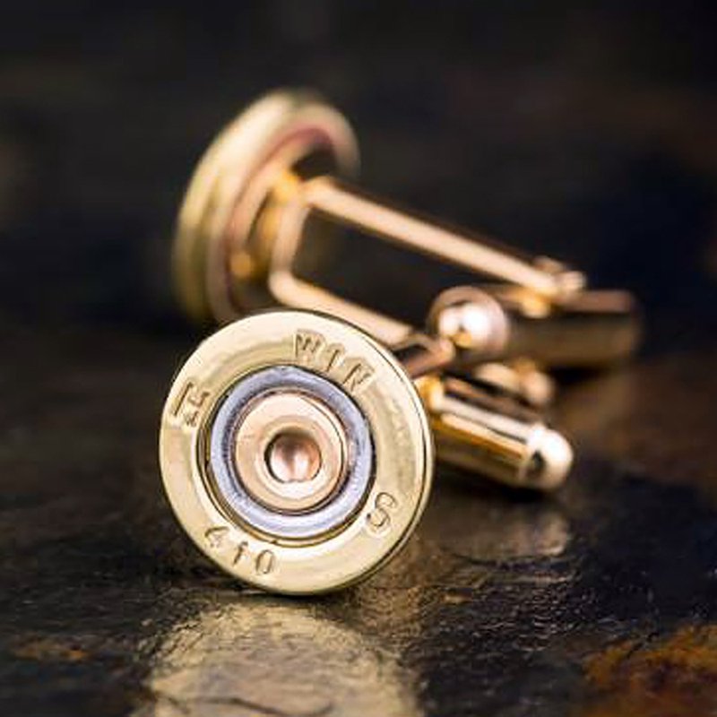 Bullet Designs 410口径 散弹枪子弹袖扣 / 金属造型衬衫西装袖扣 - 袖扣 - 其他金属 
