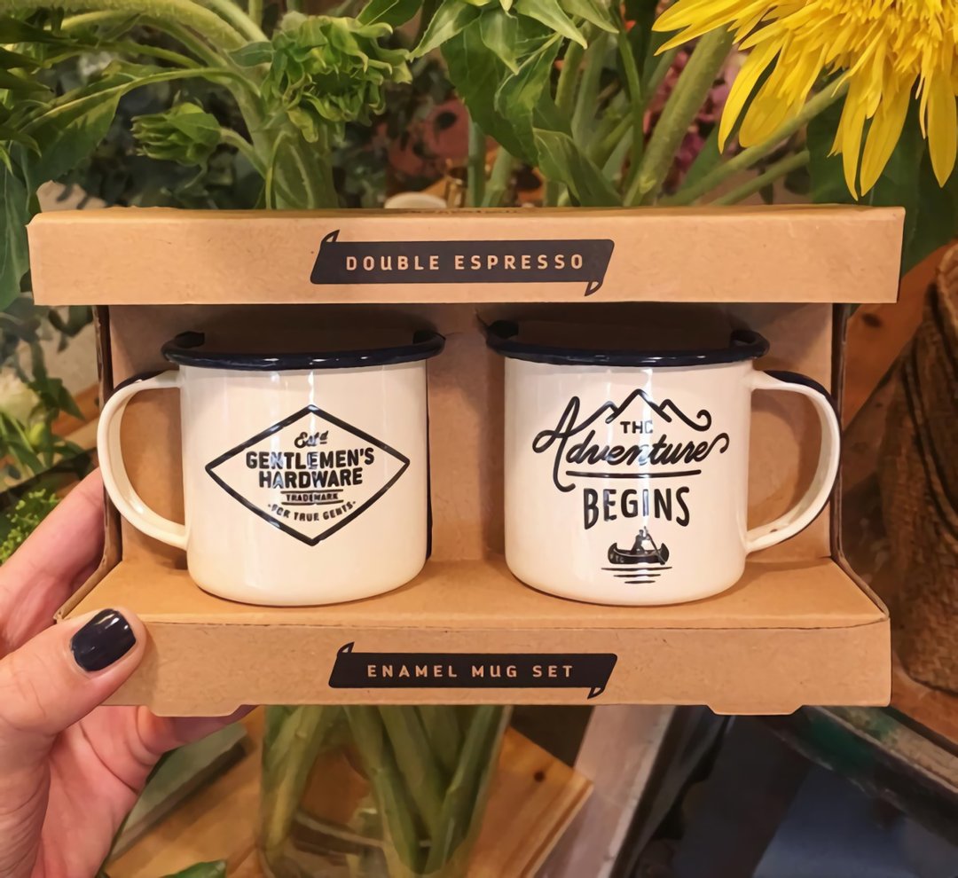 Gentlemen's Hardware Enamel Espresso Mug Set浓缩咖啡珐琅杯 - 咖啡壶/周边 - 其他材质 多色