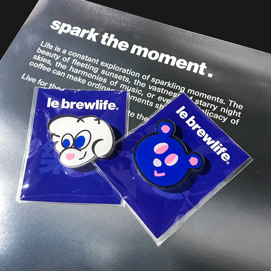 【le brewlife 乐步】超 Q 乐步 BLUE 熊气囊手机支架 - 吊饰 - 塑料 