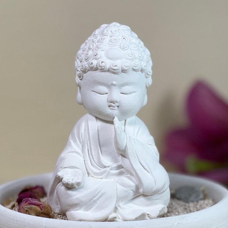 台湾原创公仔之怀慈中盘套组 扩香石 居家香氛 茶树 薰香 圭藻土 - 香薰/精油/线香 - 其他材质 白色