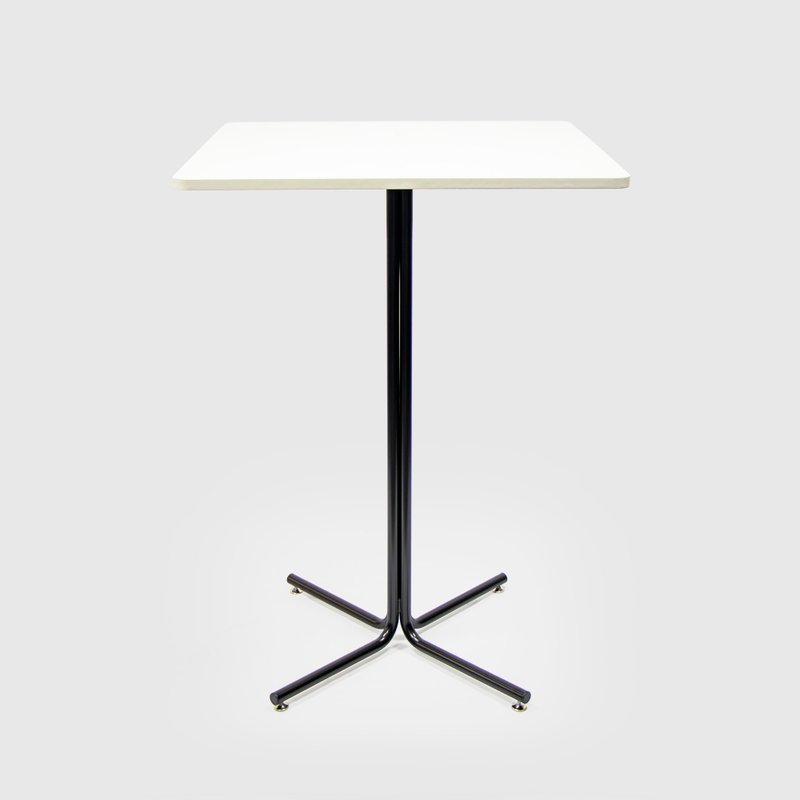 TEMPO 台桌-白/方75/高108 - 餐桌/书桌 - 其他金属 黑色