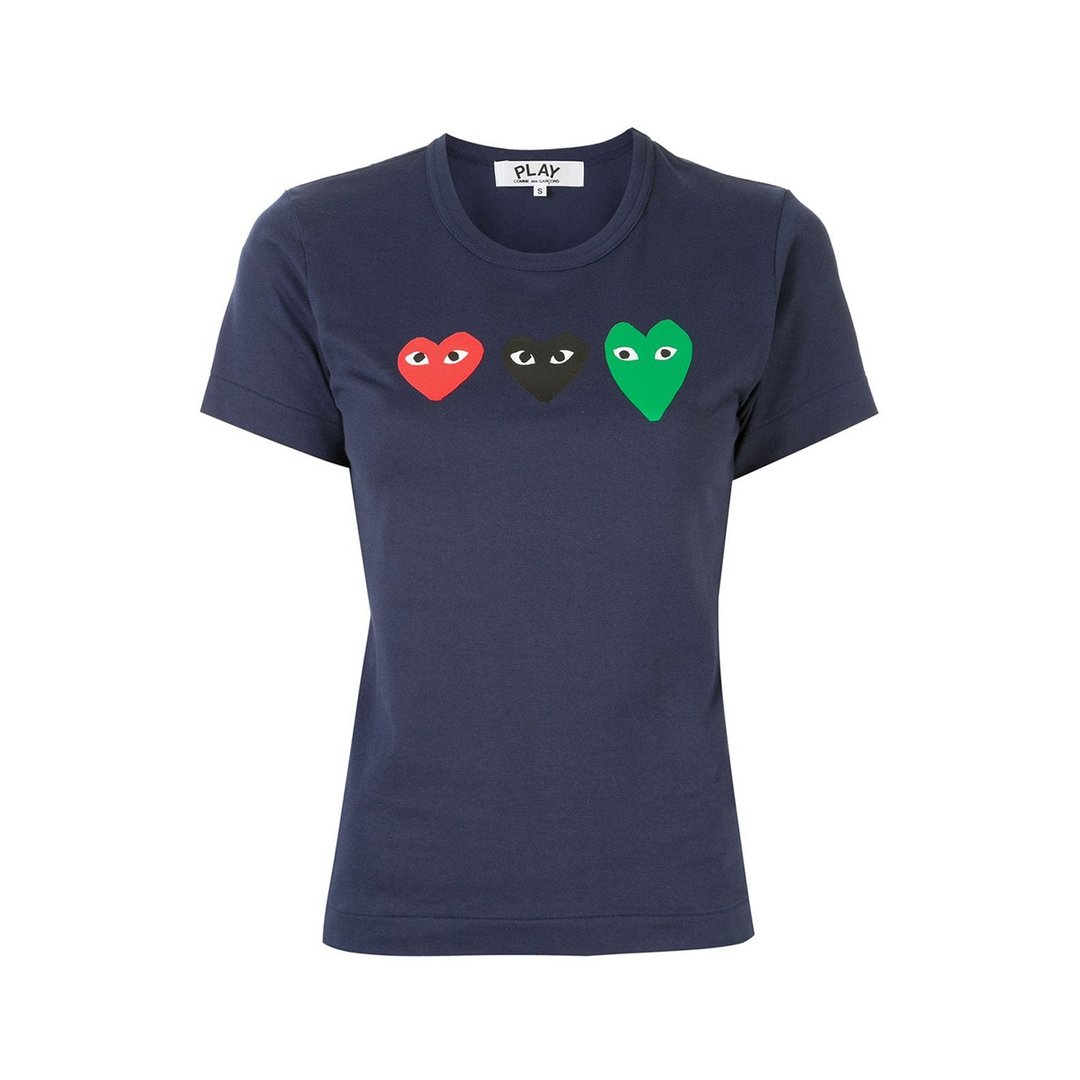 PLAY COMME DES GARÇONS T-shirt - 女装 T 恤 - 棉 蓝色
