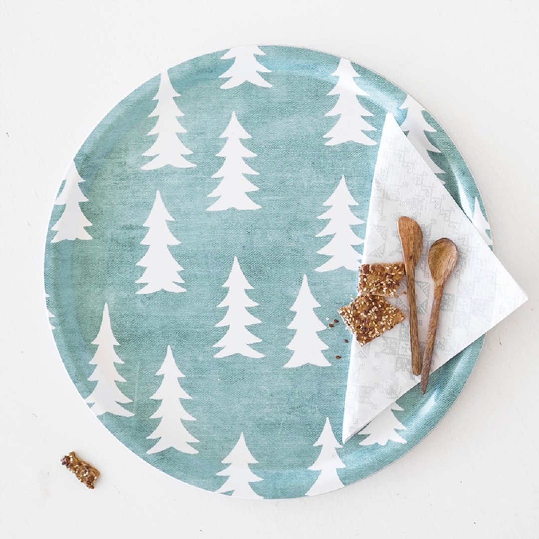 圆型托盘- GRAN TRAY, SAGE GREEN (38cm) - 托盘/砧板 - 木头 绿色