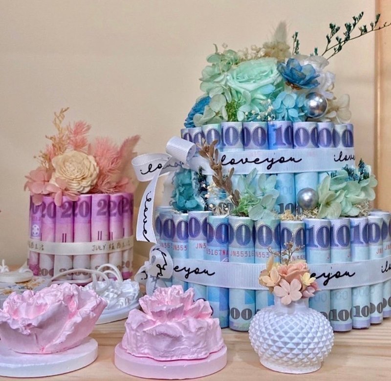 【小班制】手作有钱花蛋糕 父亲节 情人节 生日 包班另有优惠 - 植栽 - 植物．花 