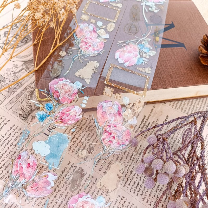 EE144_煙花海神/裝飾膠帶 - 纸胶带 - 塑料 多色