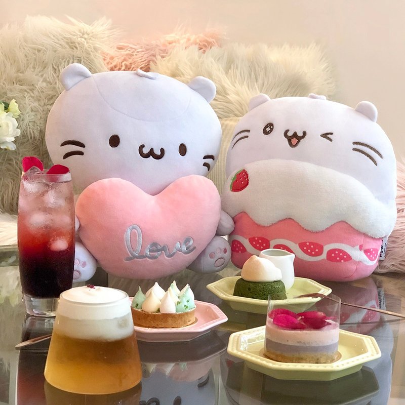 【陪你宅在家】麻吉草莓蛋糕 多功能抱枕+毯子 |柔软亲肤| 午睡枕 - 被子/毛毯 - 其他材质 粉红色