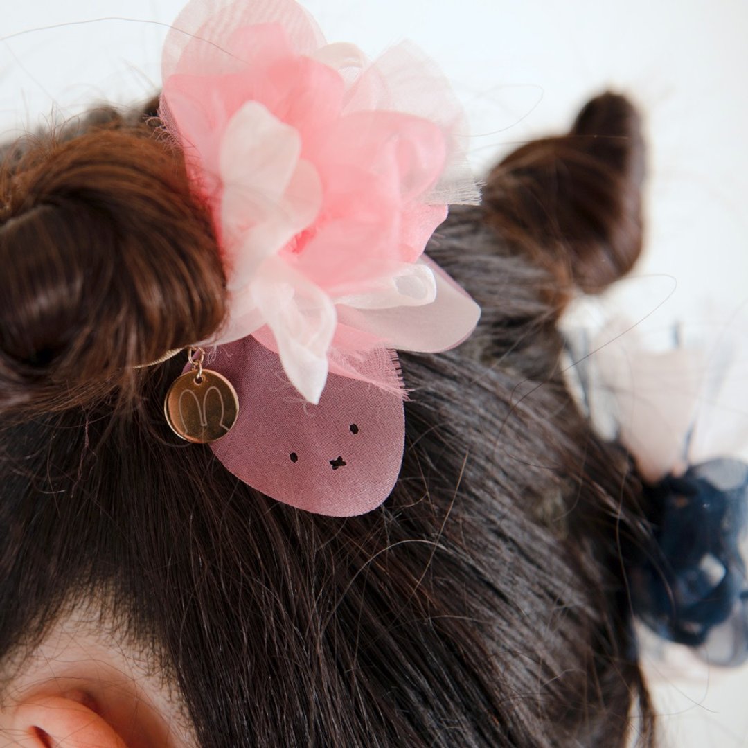 miffy × chiko | Colorful blooming hair elastic | pink - 发饰 - 聚酯纤维 粉红色