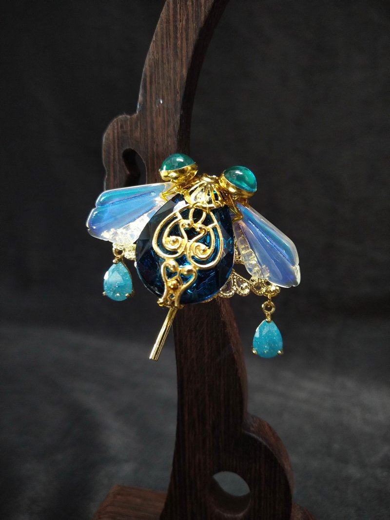 琉璃系列【琉璃蝉】马尾插 - 发饰 - 琉璃 多色