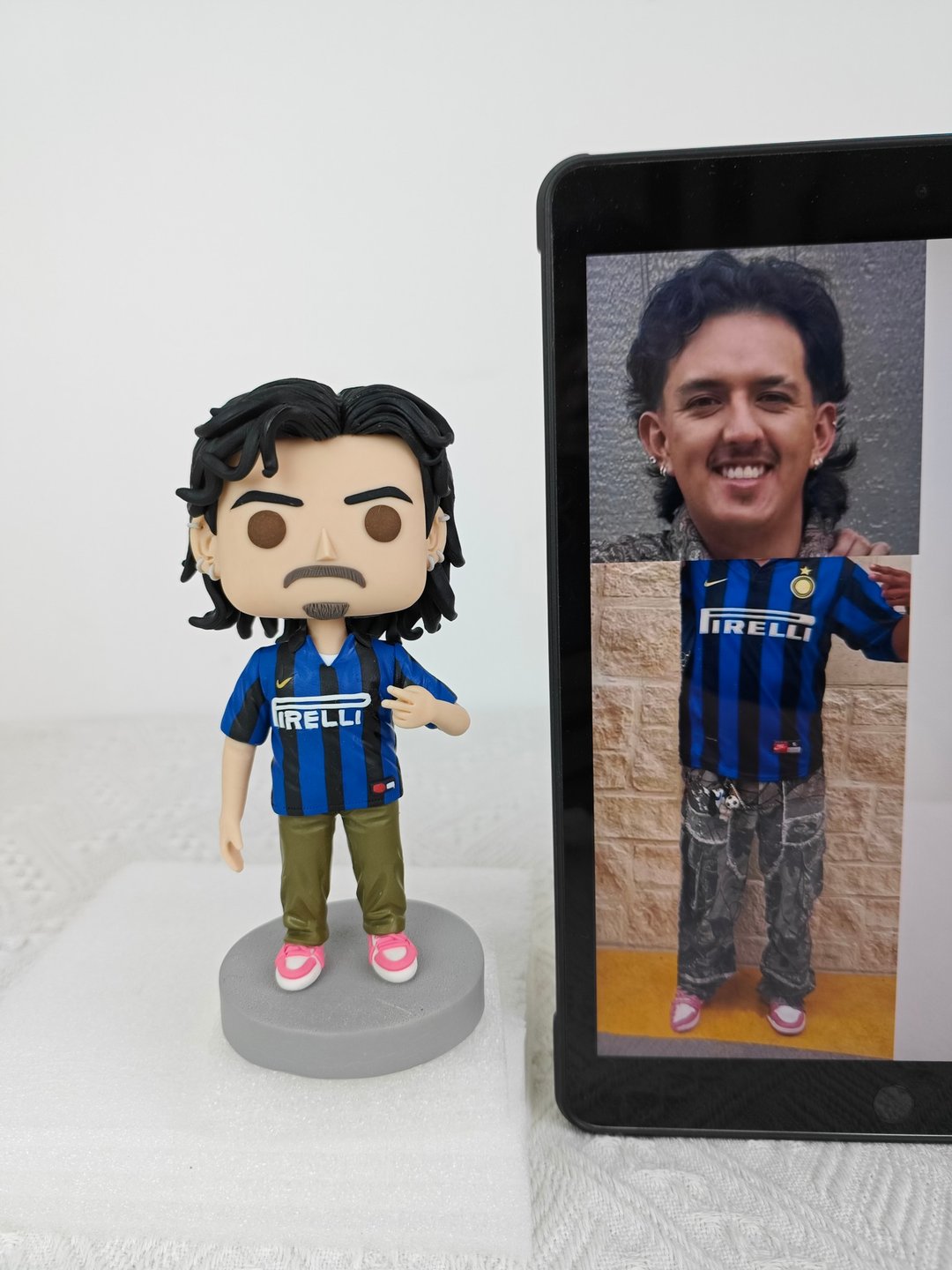 纯手工定制美国Funko Pop 自画肖像公仔娃娃男朋友老公生日礼物 - 玩偶/公仔 - 粘土 多色
