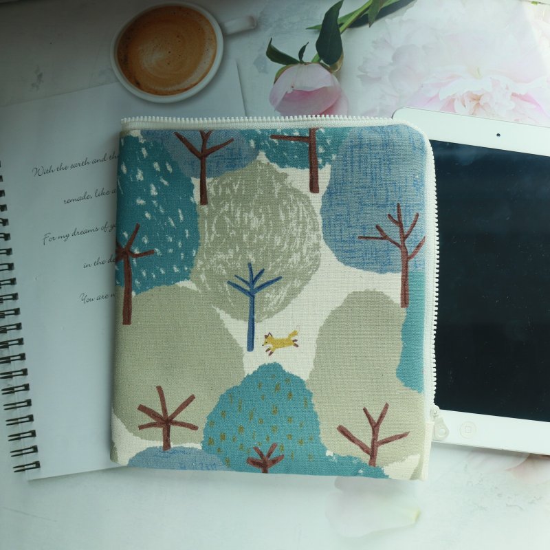 7 寸  电子书 收纳包 (阅读器保护套) L 型拉链袋电子书保护 - 电脑包 - 棉．麻 