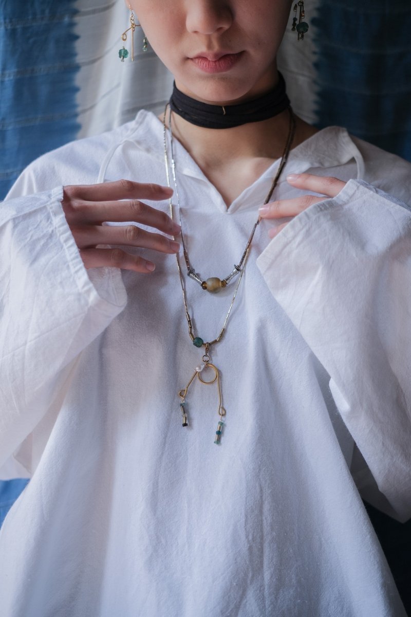 Long Bijoux Mmxxiii Crotalia Collana / 罗马2way坠式长链 - 项链 - 其他金属 