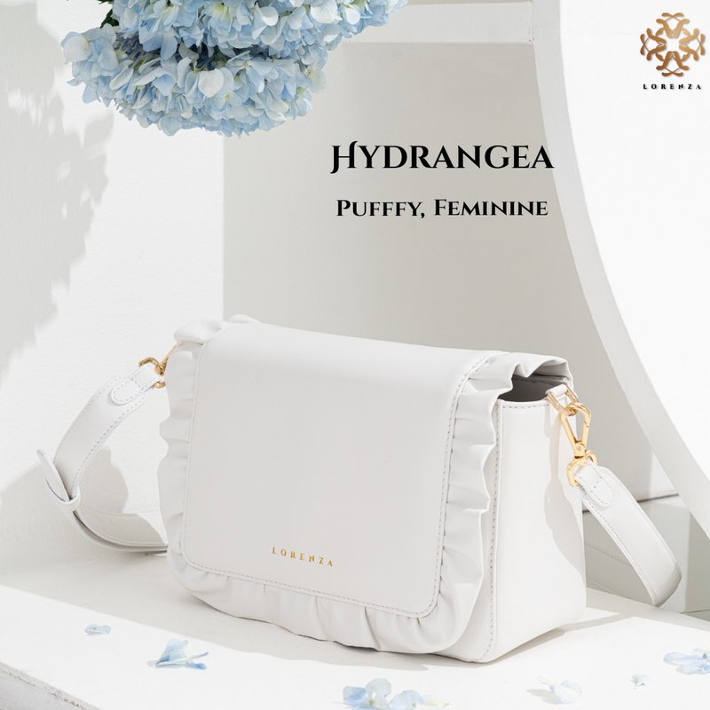 hydrangea - 侧背包/斜挎包 - 真皮 咖啡色