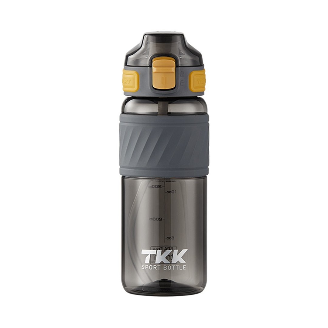 【TKK】美国进口Tritan哈仑系列 手提式运动水壶 600ML-丝绸黄 - 水瓶/水壶 - 其他材质 黄色
