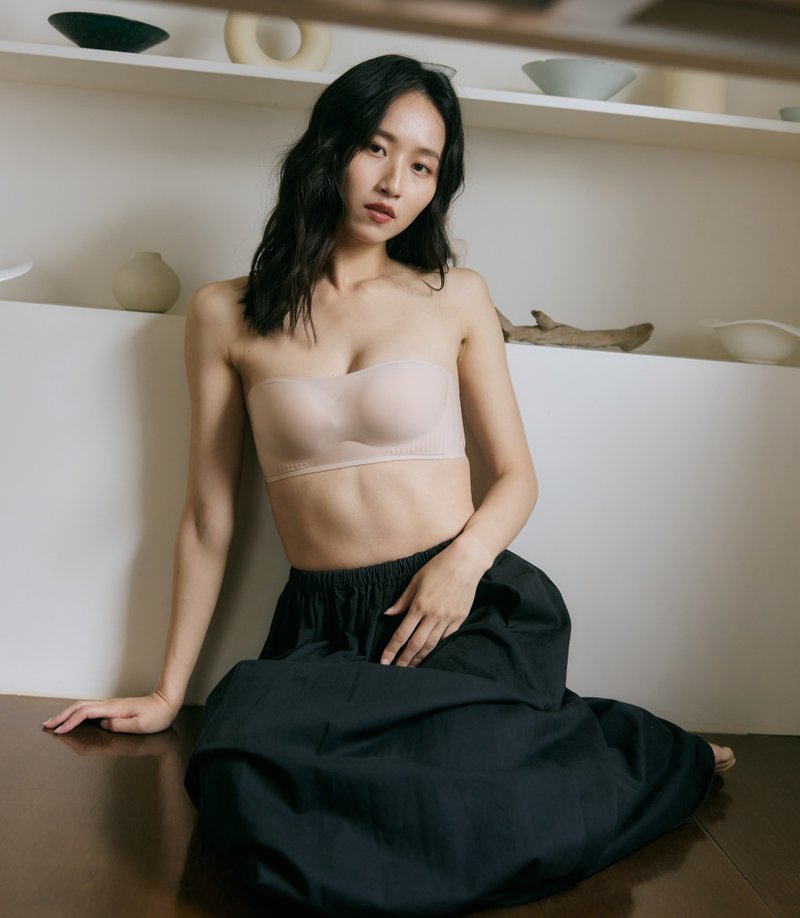 柔亮・立体强支撑平口内衣 - 女士内衣裤 - 棉．麻 白色