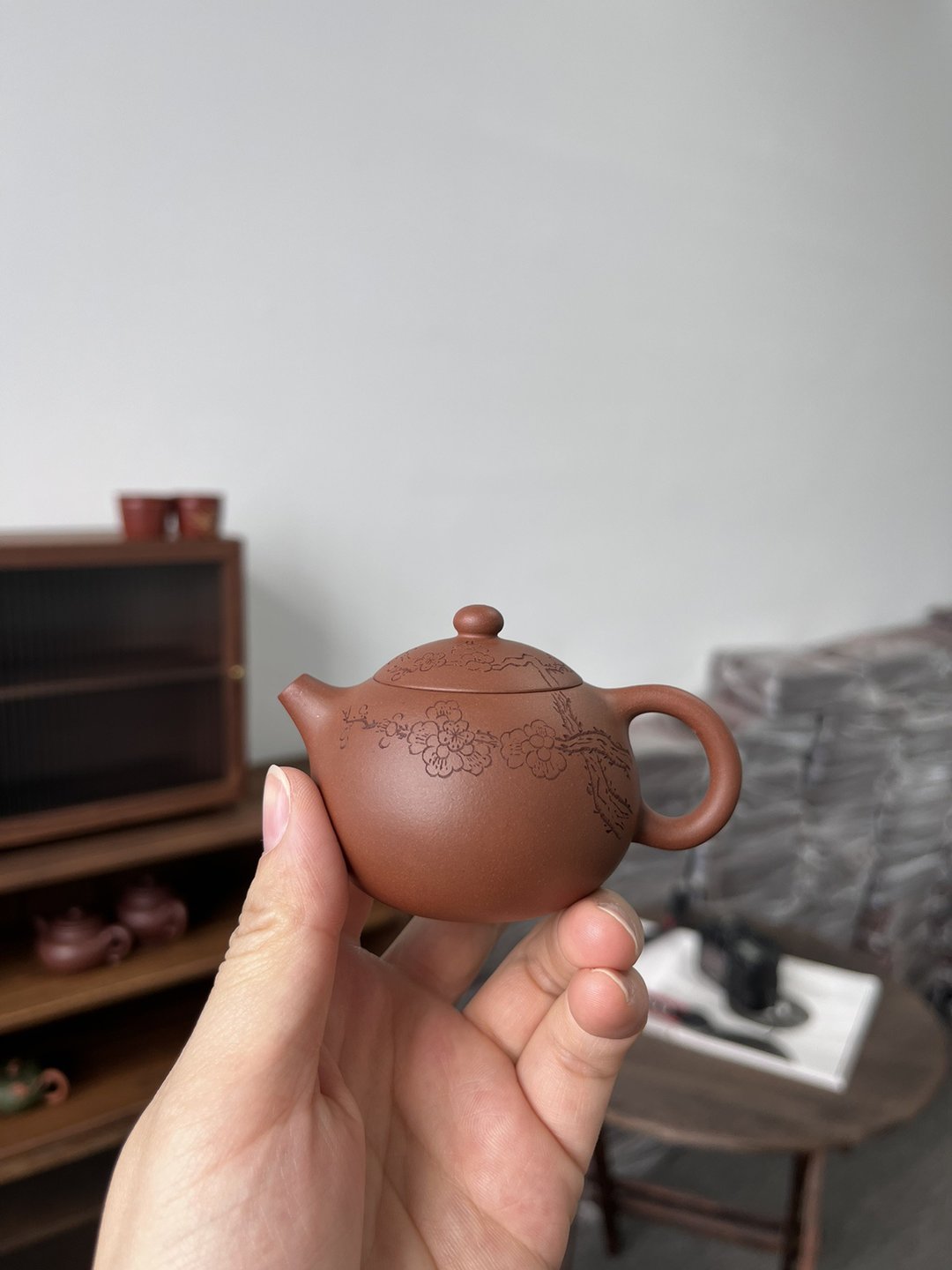 小西施  梅花款 现货实拍 选用优质老紫泥 泥料正宗 小巧可爱 - 茶具/茶杯 - 陶 灰色