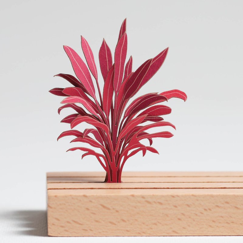 【立体植物贴纸】龙舌兰科朱蕉 (605029) FingerART纸雕纸艺术 - 贴纸 - 纸 绿色