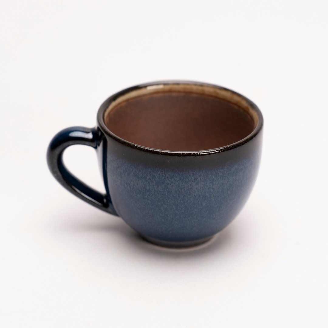 Aurli 奥利 │工艺商品_老岩泥随心杯(火)_正岚 - 其他杯子 - 陶 蓝色