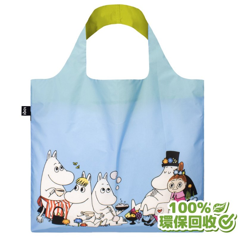 LOQI 环保材质春卷包/购物袋-MOOMIN野餐(无扣带、无暗袋) - 侧背包/斜挎包 - 聚酯纤维 