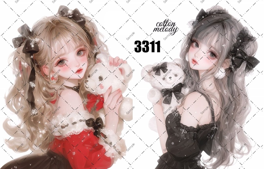 original sticker no.3311 人物贴纸 原创贴纸 原创人物贴纸 装饰贴纸 cotton melody - 贴纸 - 纸 