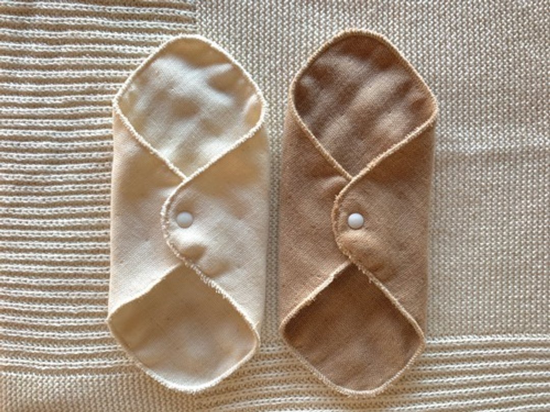 有机棉 6 层纱布餐巾 2 件组日常衬垫 - 生理用品 - 其他材质 咖啡色