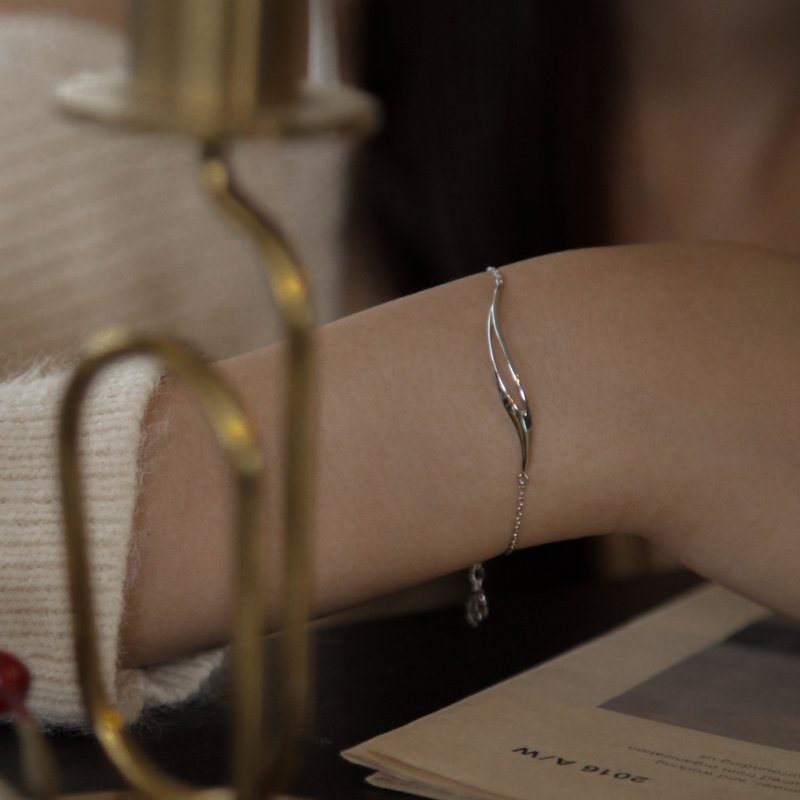 流倘时光纯银手链 | 个性。独特。时尚。设计 - 手链/手环 - 纯银 