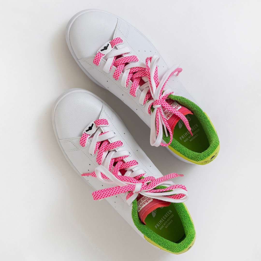 独特鞋带 爆米花扁鞋带 Popcorn Flat Shoelace 台湾设计生产 - 其他 - 聚酯纤维 粉红色