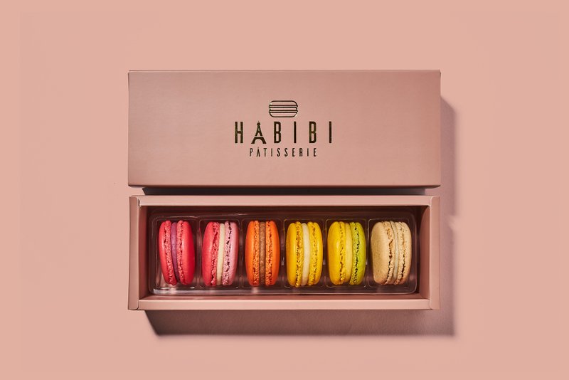 【HABIBI马卡龙】6入黑巧克力系列 - 蛋糕/甜点 - 其他材质 