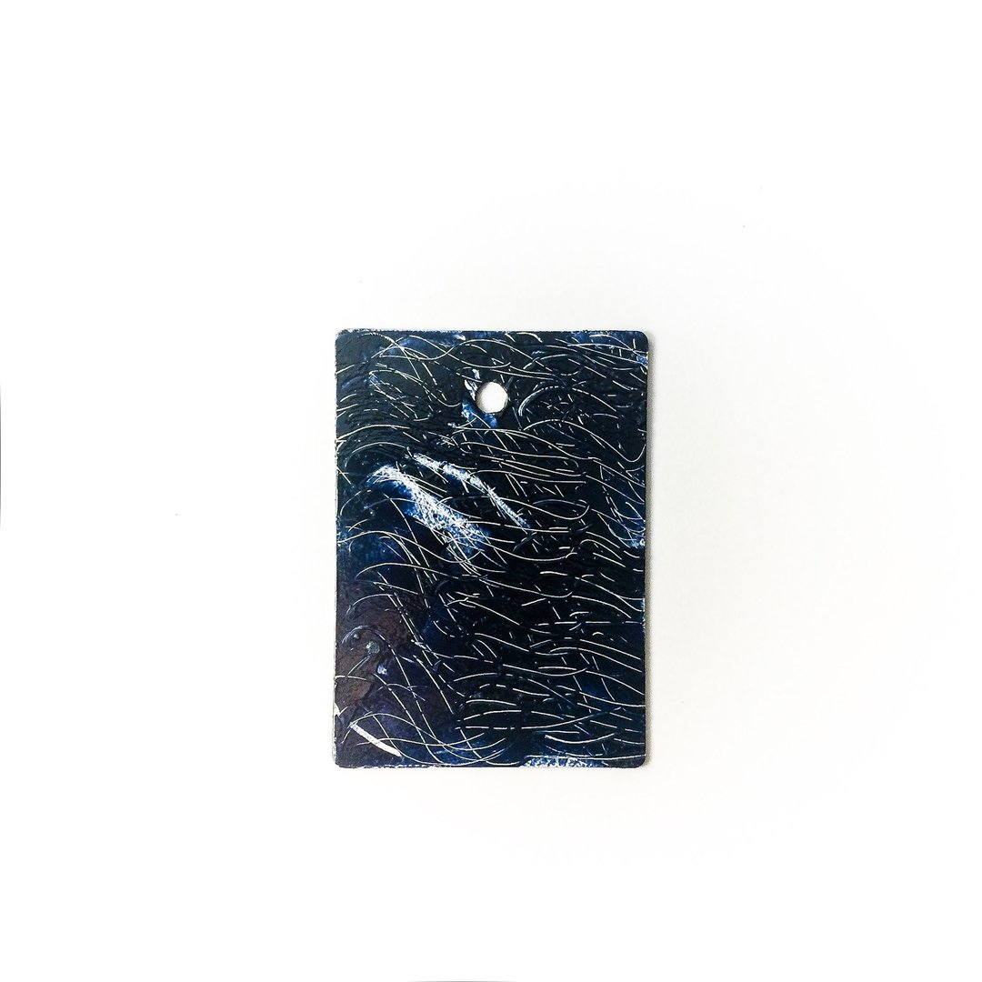 手绘抽象艺术环保木牌吊饰 Abstract Wood Art _Light Feather - 吊饰 - 环保材料 黑色