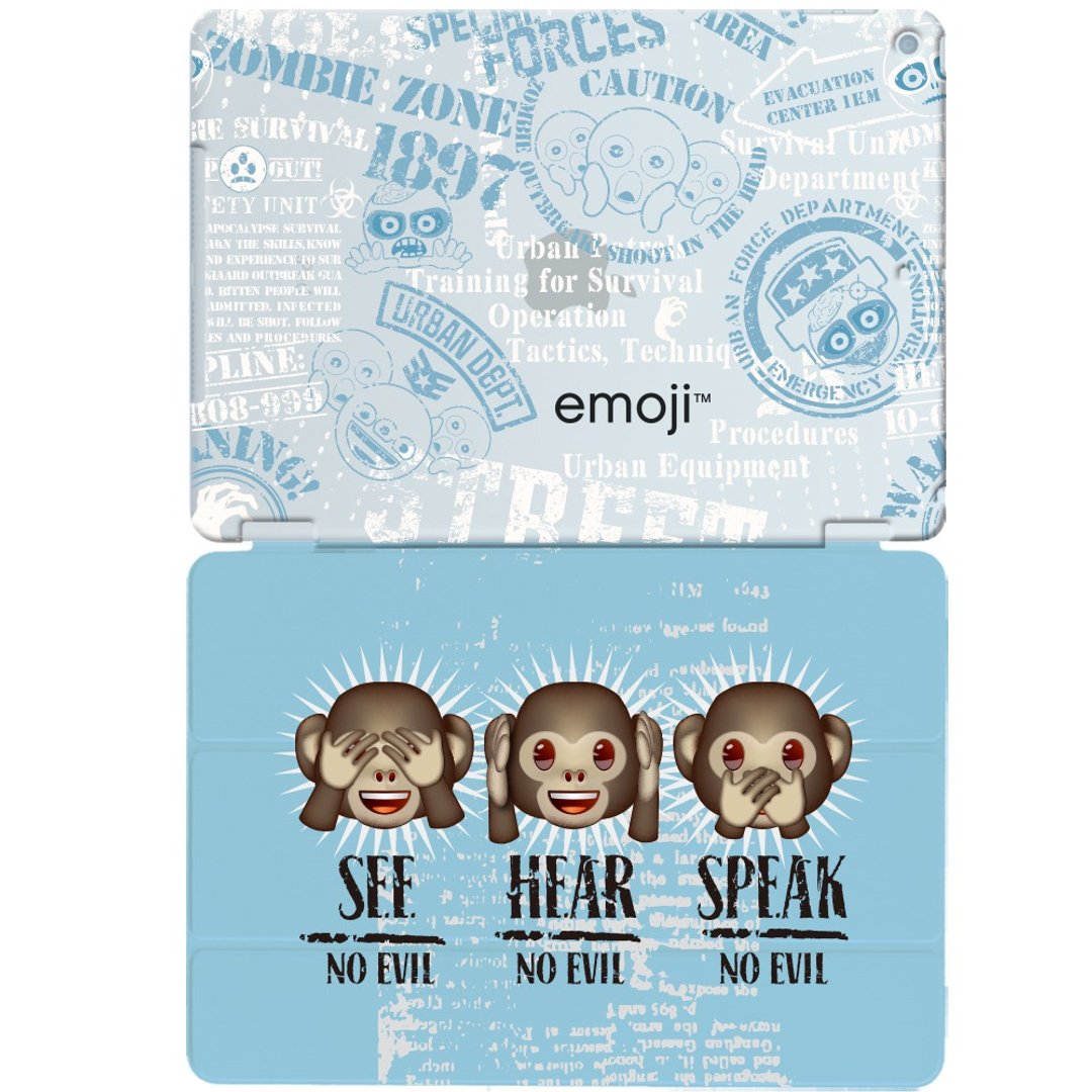 emoji表情符号授权-iPad保护壳(蓝),EM03 - 平板/电脑保护壳 - 塑料 蓝色