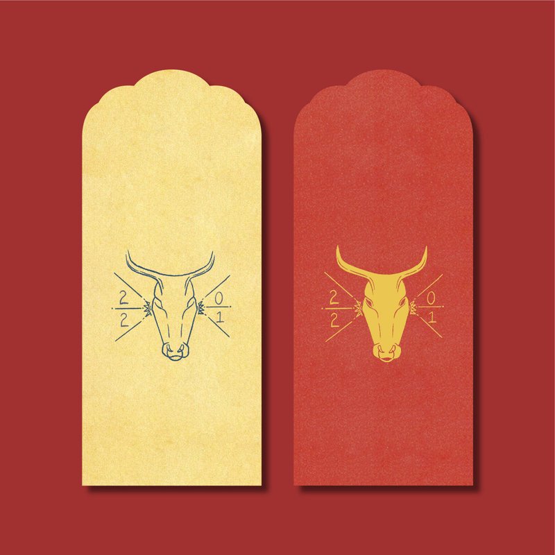 2021 双色烫金牛年红包袋 | 六入装 - 红包/春联 - 纸 多色