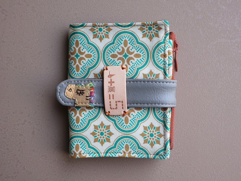 【fabric wallet】马上赚钱 布短夹/中短夹 - 皮夹/钱包 - 棉．麻 黄色