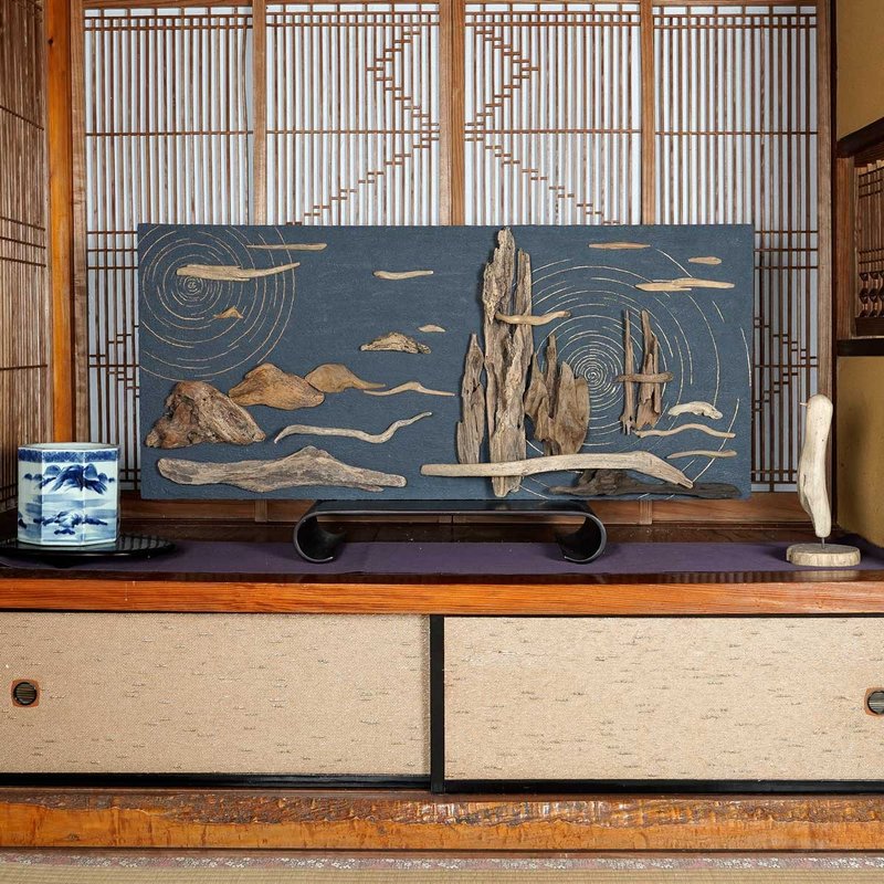 浮木风景画 浮木艺术墙饰 12 - 墙贴/壁贴 - 木头 咖啡色