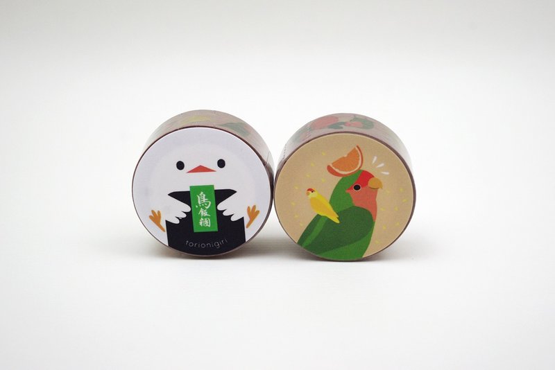 鹦鹉 纸胶带 (缤纷水果) - 纸胶带 - 纸 橘色