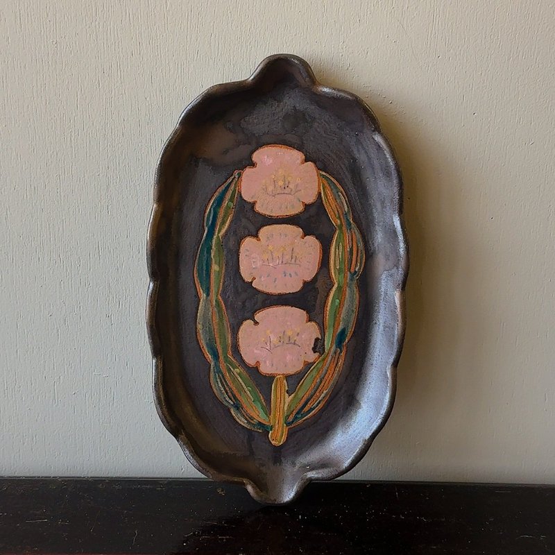 花的迷踪 系列 长盘 - 盘子/餐盘/盘架 - 陶 