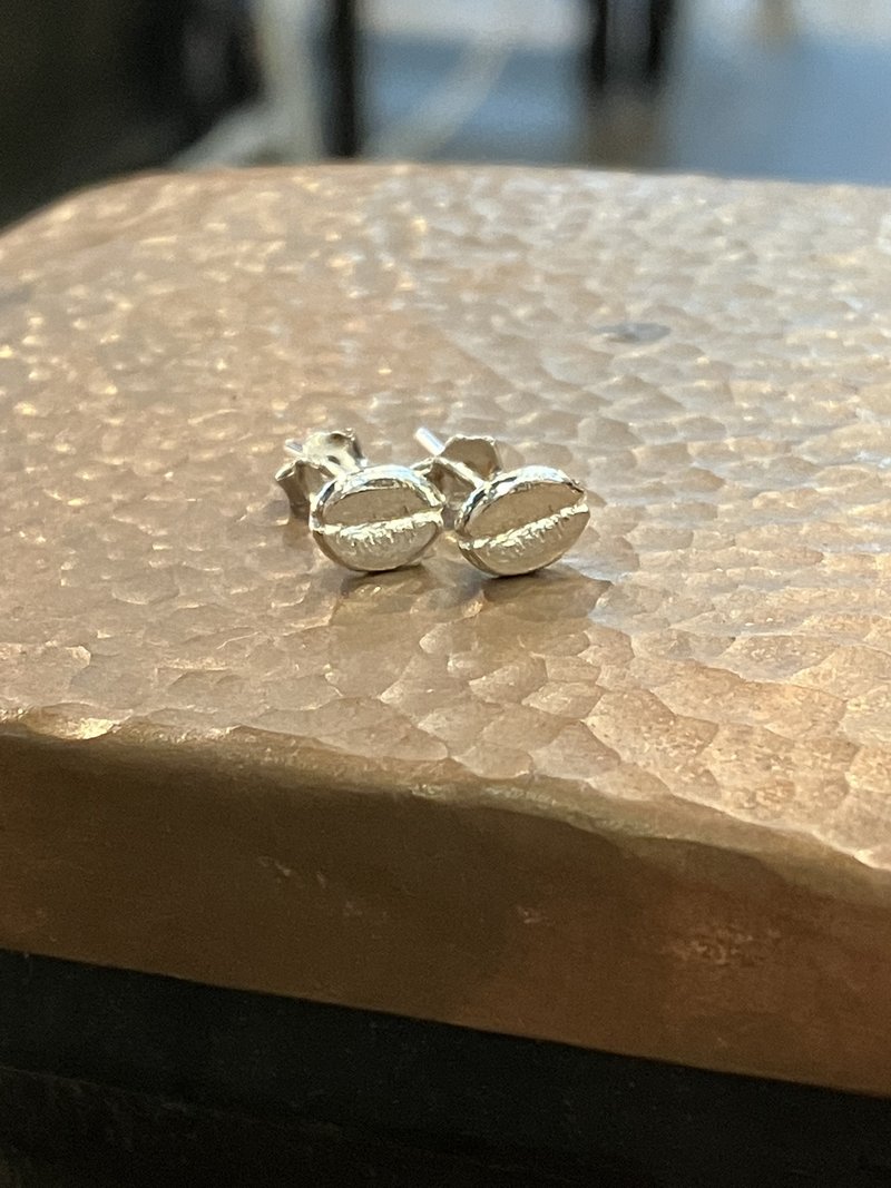 咖啡絮语耳环 - 耳环/耳夹 - 纯银 